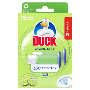 WC-raikastin Duck Fresh Discs Lime täyttöpakkaus 2 x 36 ml