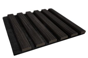 Akustiikkapaneeli Maler Louvre Acoustic Grafiitti Tammi / musta 19 x 300 x 2800 mm