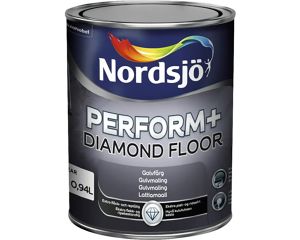 Lattiamaali Nordsjö Perform+ Diamond Floor Valkoinen 1 l
