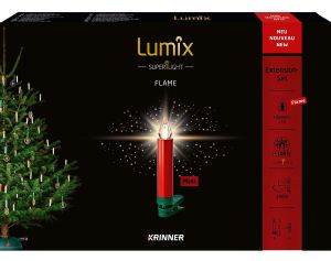 Langaton Kuusenkynttilä Krinner Lumix SuperLight Flame punainen 6 kpl