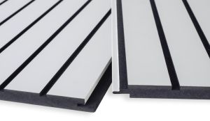 Rimapaneeli Maler Louvre MDF Mel Valkoinen E0 / musta 12 x 195 x 2800 mm 3 kpl/pkt