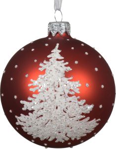 Joulupallo 8 cm lumikuusi