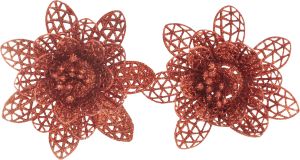 Filigraanikukka 10 cm 2 kpl punainen