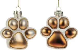 Joulukoriste tassu 8 cm ruskea lajitelma