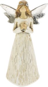 Joulukoriste enkeli 10 cm luonnonvalkoinen