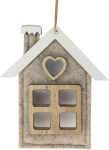 Joulukoriste talo 9 x 11 cm