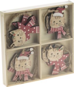 Joulukoriste koirat ja kissat 5,5 cm lajitelma