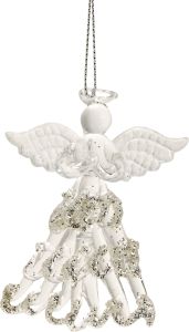 Joulukoriste lasienkeli 7 cm kirkas