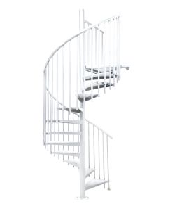 Kierreporras Atrium Heavy Metal valkoinen, eri kokoja