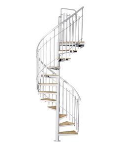 Kierreporras Atrium Solo Vertical metalli/tammi 120 cm, eri värejä