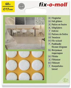 Huopatassu Fix-o-moll 17 mm valkoinen 60 kpl