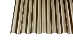 Valokate Gutta PC makro trapetsi-profiili pronssi 0,8 x 1045 x 2000 mm