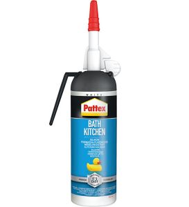 Silikonimassa Pattex Bath &amp; Kitchen valkoinen 100 ml