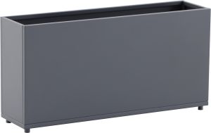 Kukkalaatikko 89 x 23 x 45 cm harmaa