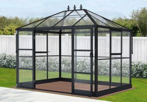 Kasvihuone Gardol Royal musta 215 x 284 x 243 cm