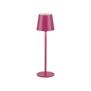 Pöytävalaisin Just Light Boteria IP54 valkoinen Pinkki