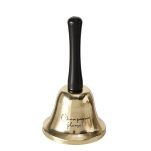 Kello Boltze &quot;Champagne please&quot; musta/kulta Ø 7,5 x 13,5 cm