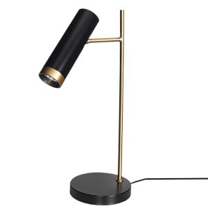 Pöytävalaisin Sessak Puls musta/kulta 20 cm