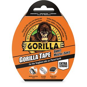 Teippi Gorilla Tape Black 1100 cm