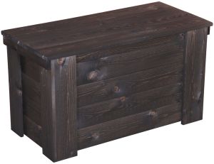 Puuarkku 40 x 45 x 80 cm tummanharmaa