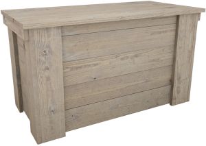 Puuarkku 40 x 45 x 80 cm vaaleanharmaa