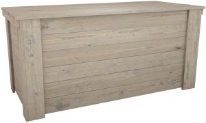 Puuarkku 57 x 61 x 130 cm vaaleanharmaa