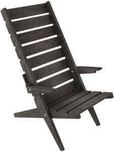 Puutarhatuoli 90 x 69 x 113 cm tummanharmaa