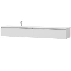 Kalustesetti Camargue Skärgård IQ+ Classic Integrated vasen mattavalkoinen 2 x 100 cm