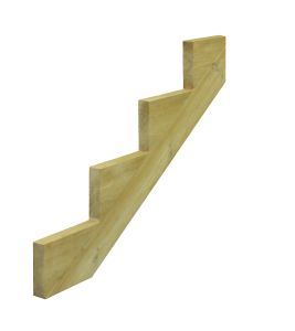 Porrasrunko Hortus 4-askelmaa Painekyllästetty  Vihreä