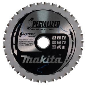 Pyörösahanterä metallille Makita 150 x 20 x 1,1 mm Z-33