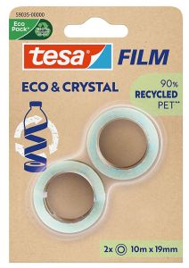 Teippi tesafilm® Eco &amp; Crystal 10 m x 19 mm