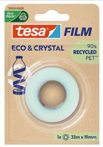 Teippi tesafilm® Eco &amp; Crystal 33 m x 19 mm