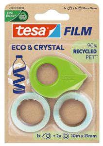 Teippi tesafilm® Eco &amp; Crystal Mini Dispenser 10 m x 19 mm