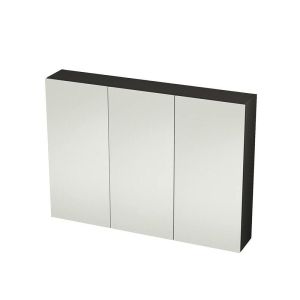 Peilikaappi Riva Camden Mattamusta 90 cm