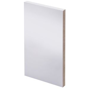 3 kpl Smyygilista Maler MDF Valkoinen 12 x 140 x 2400 mm