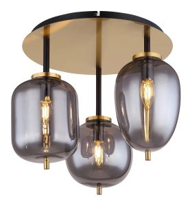 Kattovalaisin Globo Blacky 3-os Ø 46 cm Messinki