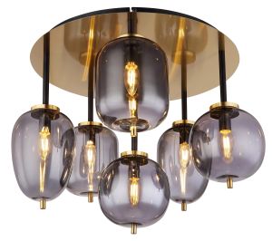 Kattovalaisin Globo Blacky 6-os Ø 65 cm Messinki