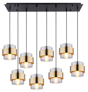 Riippuvalaisin Globo Milley 8-os musta/messinki 103 cm