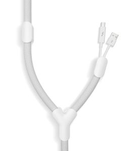 Kaapelisukka Bluelounge Soba valkoinen