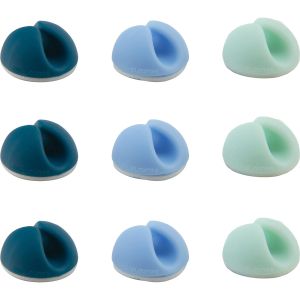 Kaapelinpidike Bluelounge Cabledrop mini sininen 9 kpl