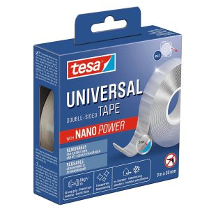 Universal Nano Power tesa® kaksipuolinen teippi 3 m x 30 mm