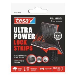 Ultra Power Lock Strips tesa® liuskat 5 cm x 25 mm 2 kpl/pkt