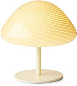 Pöytävalaisin Halo Design Mini Mush opaali Keltainen