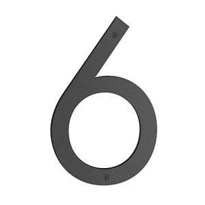 NORDIC Talonumero Beslagsboden numero 6 Musta