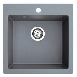 Keittiöallas Aqualine Atos harmaa 50 x 50 cm