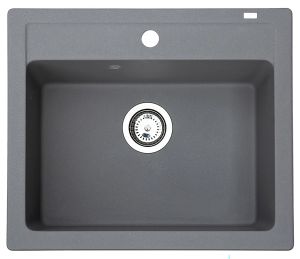 Keittiöallas Aqualine Quadro harmaa 60 x 50 cm