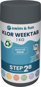 Viikkokloori Swim&amp;Fun Klor WeekTab 1 kg