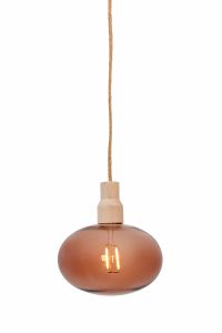 LED-koristevalo Airam Luoto ruskea Ø 15 cm