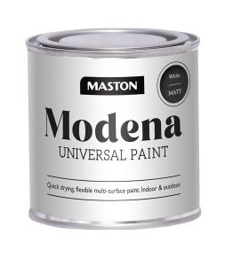 Modena Maston alkydimaali 250 ml Mattavalkoinen