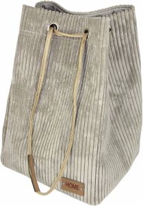 Samettikangaspussi Valley 35 x 30 x 51 cm Harmaa